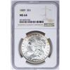 Image 1 : 1889 $1 Morgan Silver Dollar Coin NGC MS64 Nice Toning