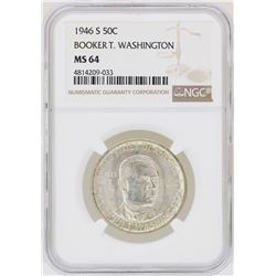 1946-S Booker T. Washington Memorial Half Dollar Coin NGC MS64