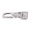 Image 4 : 10KT White Gold 0.50 ctw Diamond Wedding Set