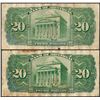 Image 2 : Lot of (2) 1935 $20 The Bank of Montreal Canada Notes