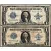 Image 1 : Lot of (2) 1923 $1 Silver Certificate Notes
