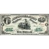 Image 1 : March 4, 1871 $1 Brunswick & Albany Railroad Company Obsolete Note