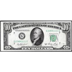 1950A $10 Federal Reserve Note Uncirculated