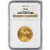 Image 1 : 1897 $10 Liberty Head Eagle Gold Coin NGC MS63