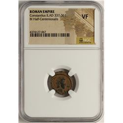 Constantius II, 337-361 AD Ancient Roman Empire Coin Coin NGC VF