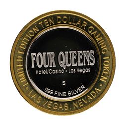 .999 Fine Silver Four Queens Casino Las Vegas $10 Limited Edition Gaming Token