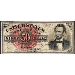 March 3, 1863 50 Cents Fourth Issue Lincoln Fractional Currency Note