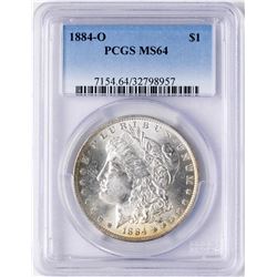 1884-O $1 Morgan Silver Dollar Coin PCGS MS64