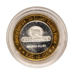 .999 Fine Silver Stockmen's Elko, Nevada $10 Limited Edition Gaming Token