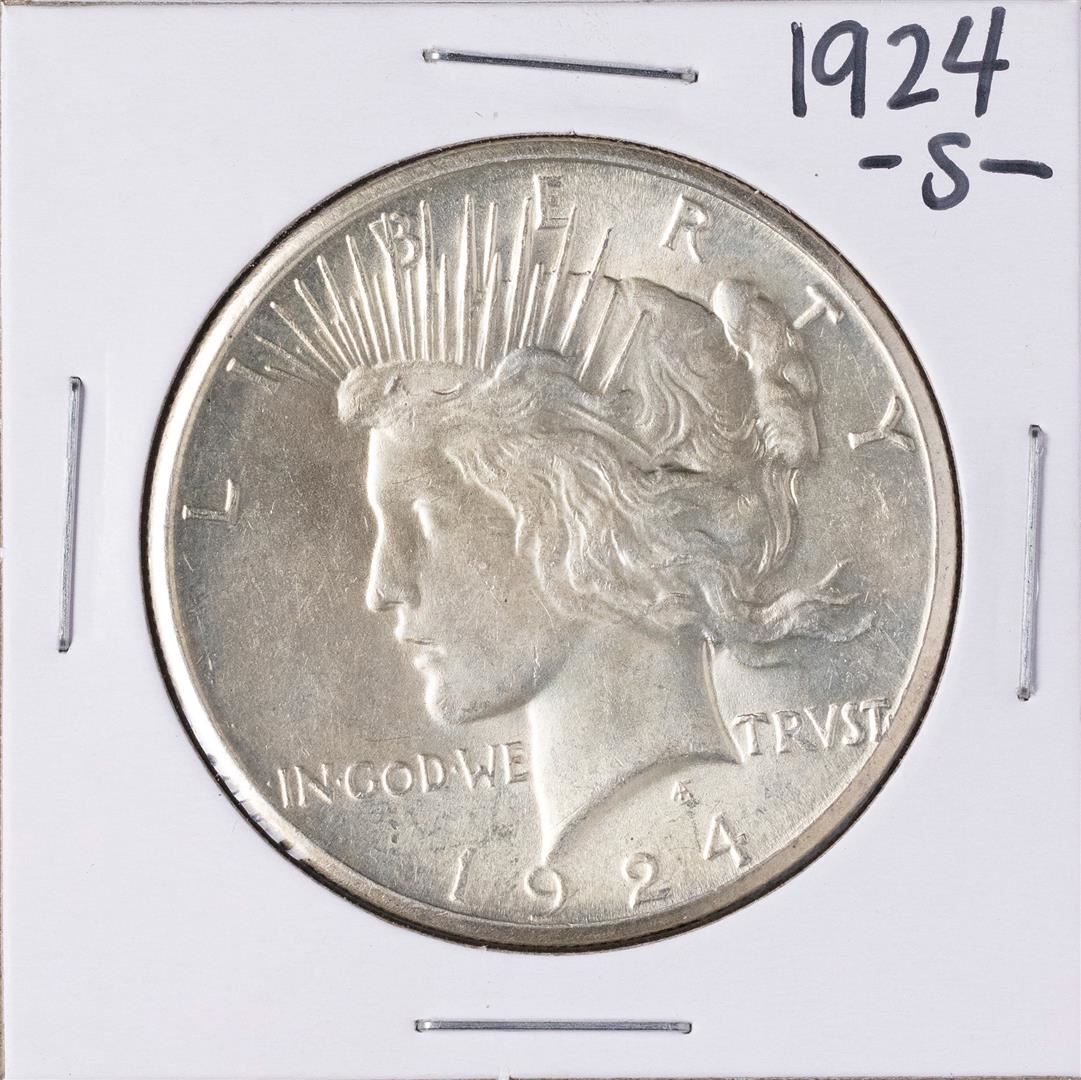 1924S 1 Peace Silver Dollar Coin 1924S 1 Peace Silver Dollar Coin