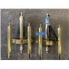 Image 1 : 2 X GOLD/BRASS LIGHT FIXTURE FROM TRAIN SCENE