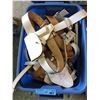 Image 1 : WHITE LEATHER BELTS W/ POUCHES&HOLSTERS