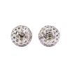 Image 1 : Textured Ball Stud Earrings - 14KT White Gold