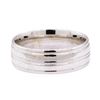 Comfort Fit Man's Band - 14KT White Gold