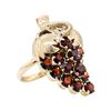 Image 1 : 4.50 ctw Garnet Ring - 14KT Yellow Gold