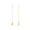 Image 1 : Tiffany and Company Elsa Peretti Teardrop Dangle Earrings - 18KT Yellow Gold