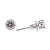 Image 2 : 0.65 ctw Diamond Stud Earrings - 14KT White Gold