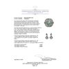 Image 7 : 7.80 ctw Emerald And Diamond Ring And Earrings - 14KT White Gold