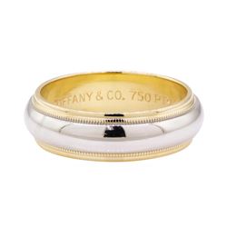 Tiffany and Company Two-Tone Band - 18KT Yellow Gold and Platinum