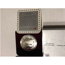 1986 Silver Vancouver Canada Railroad Dollar in Original Box