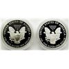 Image 2 : 1995 & 2010  PROOF AMERICAN SILVER EAGLES