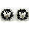 Image 2 : 1989 & 1995 PROOF AMERICAN SILVER EAGLES
