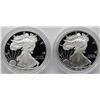 Image 1 : 2003 & 2018 PROOF AMERICAN SILVER EAGLES