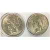 Image 1 : 1922 & 1925 PEACE SILVER DOLLARS