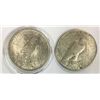 Image 2 : 1922 & 1925 PEACE SILVER DOLLARS