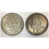Image 1 : 1890 & 1882 MORGAN SILVER DOLLARS