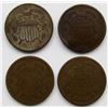 Image 1 : 4- 1865 TWO CENT PIECES