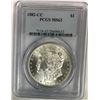 Image 1 : 1882-CC MORGAN DOLLARS PCGS MS 63
