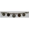 Image 2 : BEAUTIFUL STERLING SILVER COIN BRACELT;