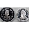 Image 1 : 2- 1oz .999 SILVER PROOF ROUNDS: