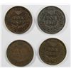 Image 2 : 4- XF INDIAN CENTS- 1901, 1902, 1904, 1906