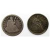 Image 1 : 1840-O GOOD  & 1858 VF SEATED DIMES