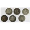 Image 1 : 6-SEATED QUARTERS, MIXED DATES & GRADES