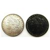 Image 1 : 2-BU MORGAN DOLLARS 1882 & 1882-S