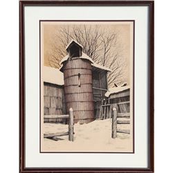 Mel Hunter, Silo, Lithograph