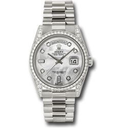 Rolex Model # 118389 Rolex Day Date WG with Diamond Bezel and Lugs