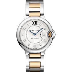 Cartier 36MM BB SS/RG with Diamond Dial Model #WE902031