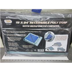 New 18 x 24 foot Reversable Poly Tarp