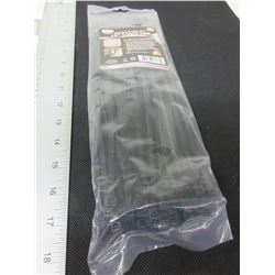 New 100 pack of 12" Heavy Duty Cable/Zipties / black
