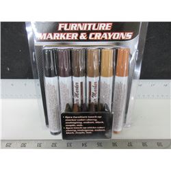New 12 piece Furniture Touch up Markers / excellent on most woods