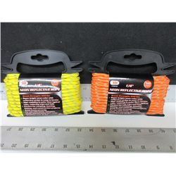 New 1/4 x 50 foot reflective Rope / perfect for camping & boating