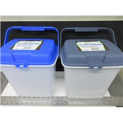 2 Pet Food Containers / keeps food fresh longer / seals out pests & humidity