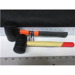 2 Rubber Mallets /  16oz & 8oz