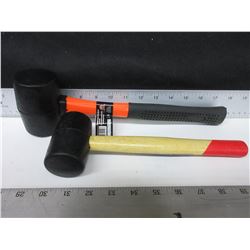 2 Rubber Mallets /  16oz & 8oz