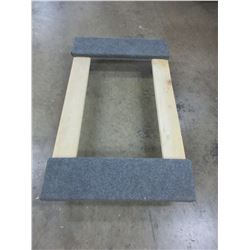 Carpeted Furniture Dolly on 4 swivel  3" Castors / 18 x 30"