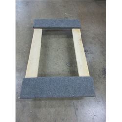 Carpeted Furniture Dolly on 4 swivel  3" Castors / 18 x 30"